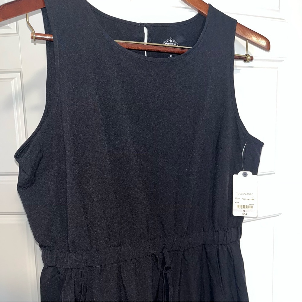 NWT St. John Bay Active Dress, Black, Petite Large - Picture 3 of 5